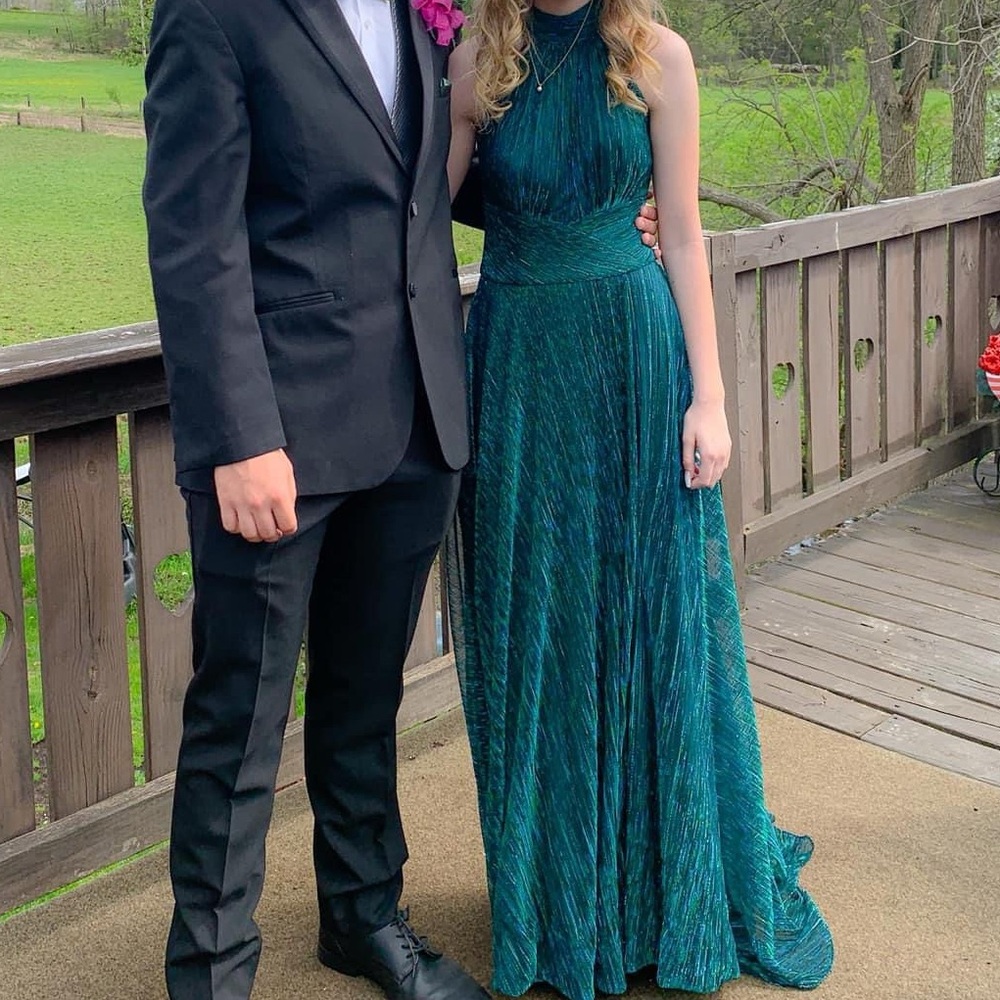 Green 70’s style prom dresses 00 used once
